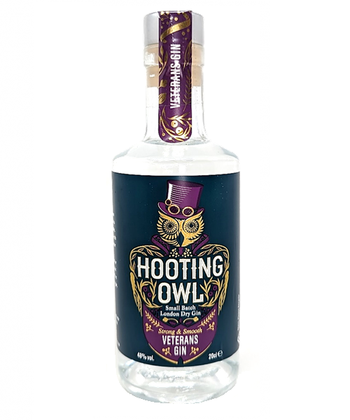 Hooting Owl Veterans Yorkshire Gin 48% (20cl) (Cases of 6 only)